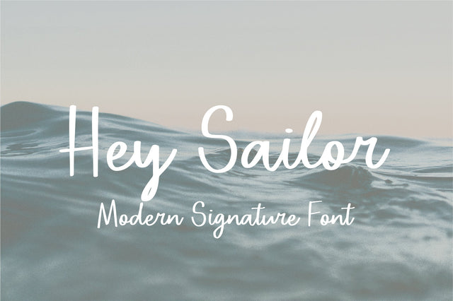 Hey Sailor Font Sunday Nomad 