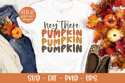 Hey There Pumpkin - Retro Halloween SVG SVG Grace Lynn Designs 