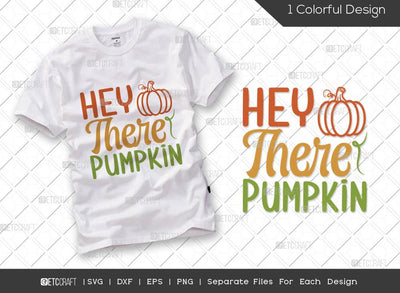Hey There Pumpkin SVG Cut File | Pumpkin SVG | Autumn Leaves Svg | Thanksgiving Svg | Grateful Svg | Thankful Svg | Autumn Svg | Thanksgiving Quote SVG ETC Craft 