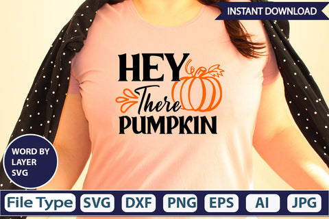 Hey There Pumpkin SVG Cut File SVG DesignPlante 503 