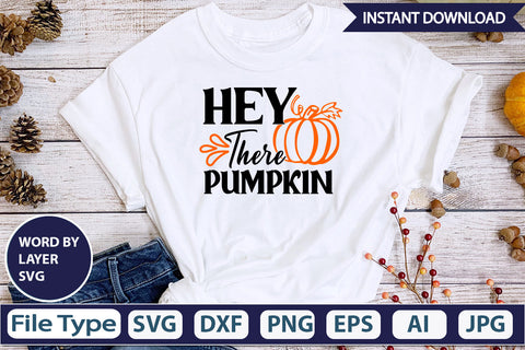 Hey There Pumpkin SVG Cut File SVG DesignPlante 503 