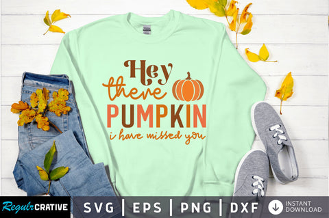 Hey there pumpkin SVG Design SVG Regulrcrative 