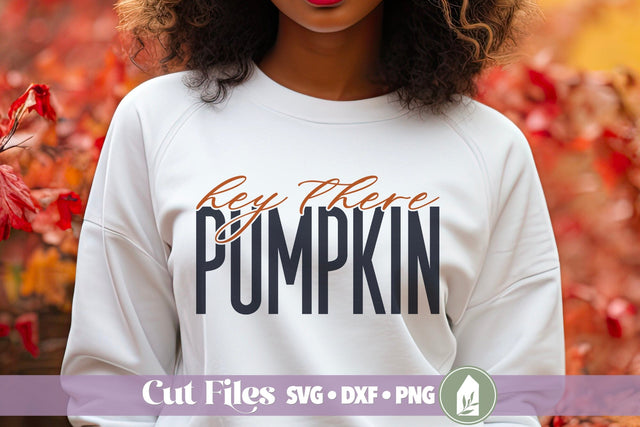 Hey There Pumpkin SVG, Fall Shirt Design SVG LilleJuniper 