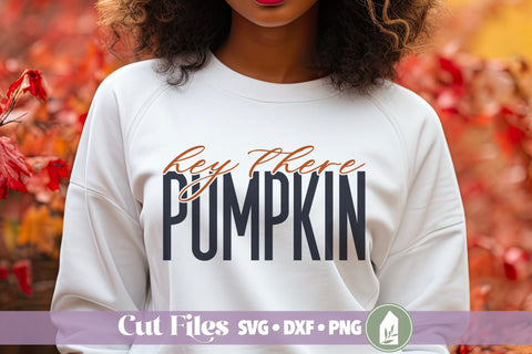 Hey There Pumpkin SVG, Fall Shirt Design SVG LilleJuniper 