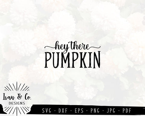 Hey There Pumpkin SVG Files | Fall | Autumn | Pumpkin | Thanksgiving SVG (836454294) SVG Ivan & Co. Designs 