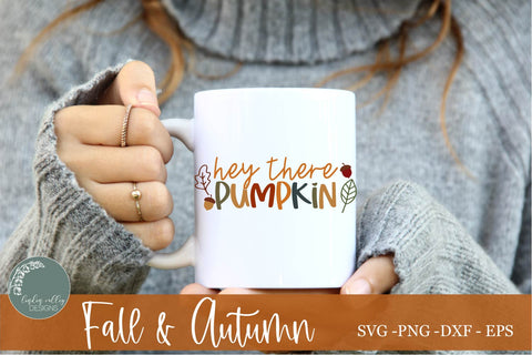 Hey There Pumpkin SVG|Cute Fall Pumpkin SVG SVG Linden Valley Designs 