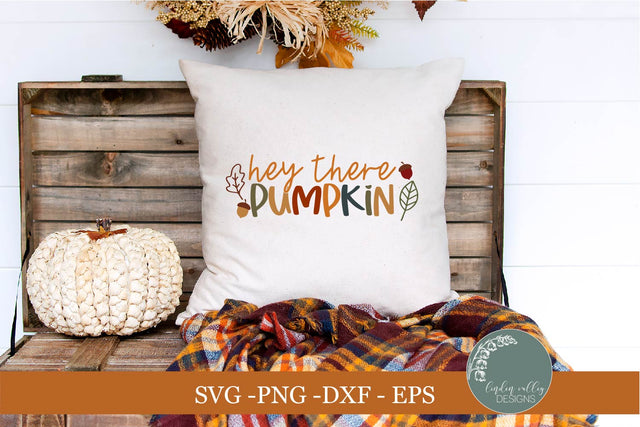 Hey There Pumpkin SVG|Cute Fall Pumpkin SVG SVG Linden Valley Designs 
