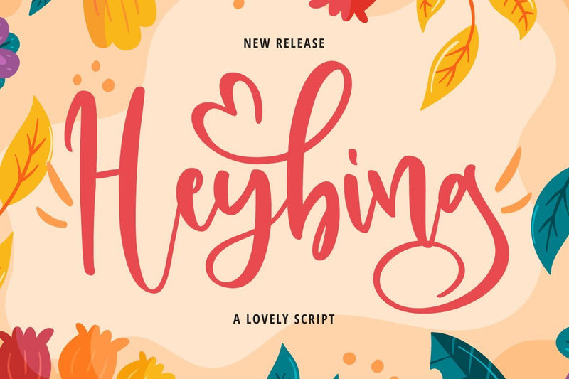 Heybing Font Fallen Graphic Studio 