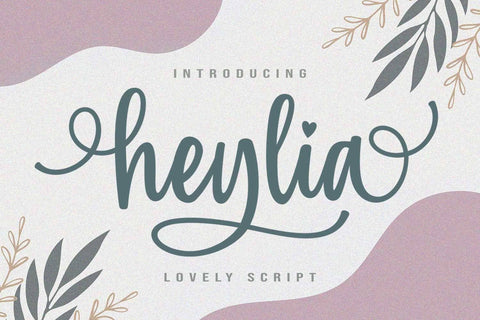 Heylia - Lovely Script Font Font Subectype Studio 