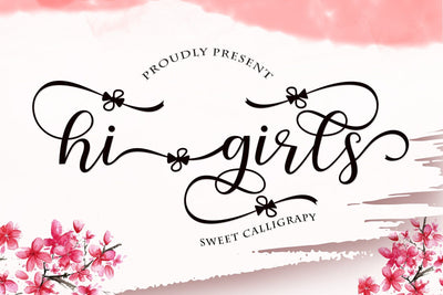 Hi girls Font Sulthan studio 