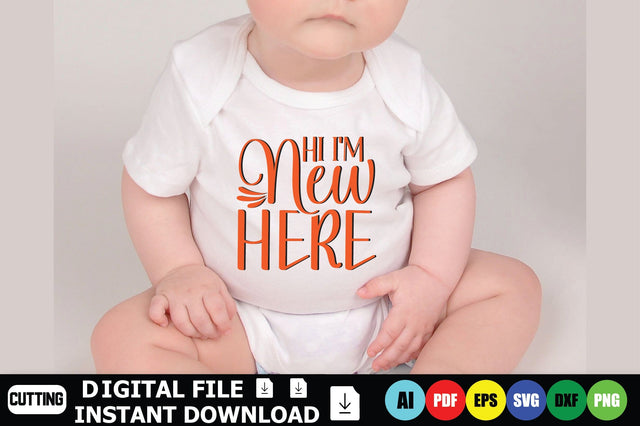 Hi I'm New Here SVG Shahin alam 