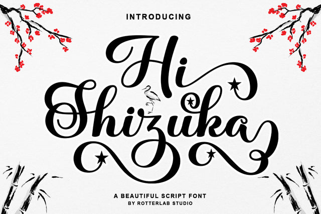 Hi Shizuka Font Rotterlab studio 
