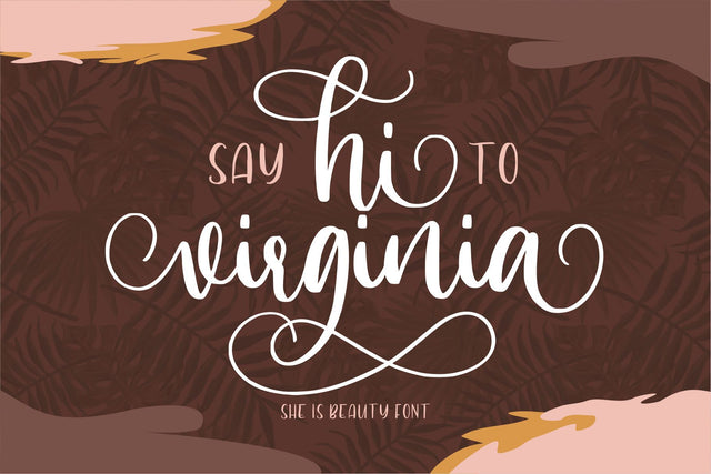 Hi Virginia – a Beauty Font Font Good Java 