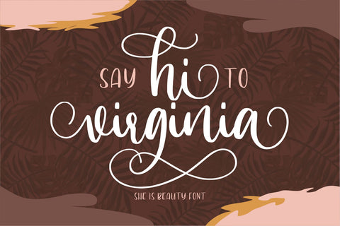 Hi Virginia – a Beauty Font Font Good Java 