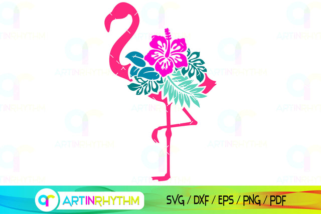 Hibiscus Flamingo svg SVG Artinrhythm shop 