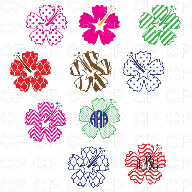 Hibiscus SVG Bundle SVG cutperfectstudio