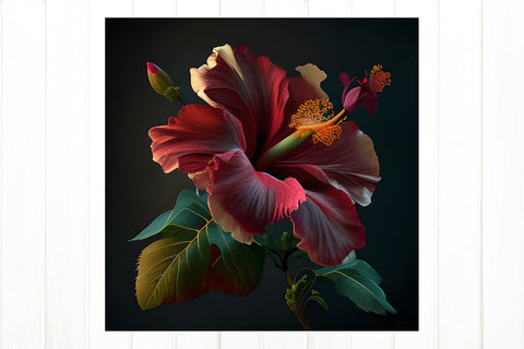 Hibiscus Tumbler Bundle. Flower Tumbler Sublimation Wrap Sublimation Olga Terlyanskaya 