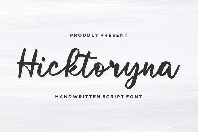 Hicktoryna Font Qwrtype Foundry 