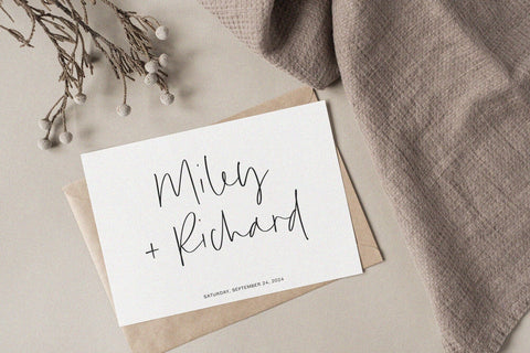 Hidden Beauty - Modern Script font Font Timur type 