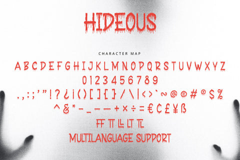 Hideous - Horror Display Font Font Alpaprana Studio 