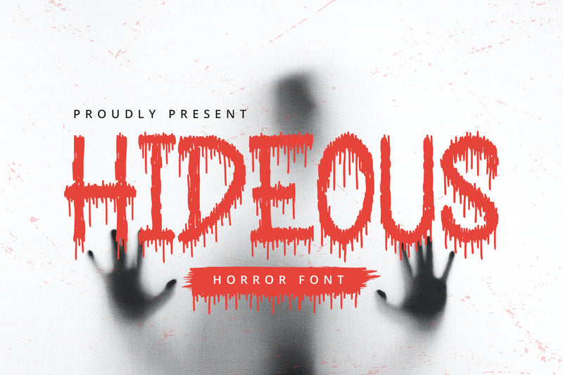 Hideous - Horror Display Font Font Alpaprana Studio 