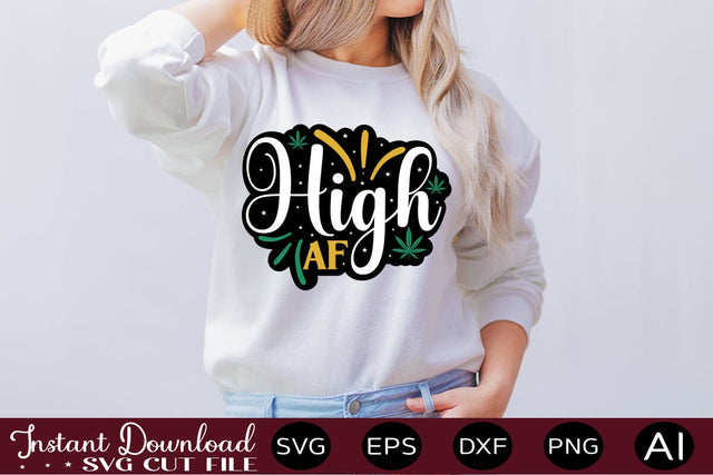 High Af sticker SVG designmaster24 