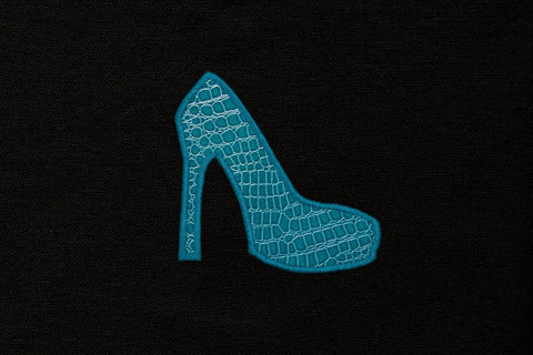 High Heel Pump Applique Embroidery Embroidery/Applique Designed by Geeks 