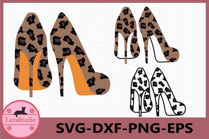 High heels leopard SVG SVG Lerastudio 