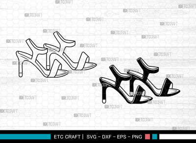 High Heels SVG, Womens Shoes Svg, Stiletto Heels Svg, Louboutin heels Svg, High Heels Svg SVG ETC Craft 