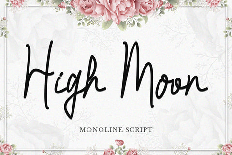 High Moon Font Prasetya Letter 