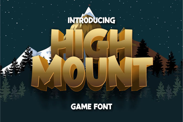High Mount Font twinletter 