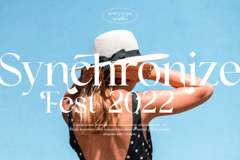 Highbary Sunfest Typeface Font Storytype Studio 