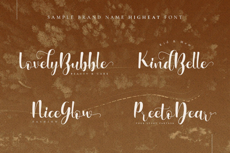 Higheat - Stylish Calligraphy - So Fontsy