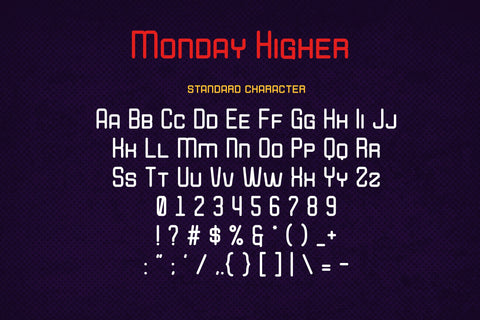 Higher Monday Font ahweproject 