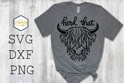 Highland Cow Funny SVG PNG DXF Bundle Herd That SVG The Honey Company 