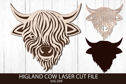 Highland Cow SVG Design. Farmhouse Sign SVG. Laser Cut File. SVG Samaha Design 