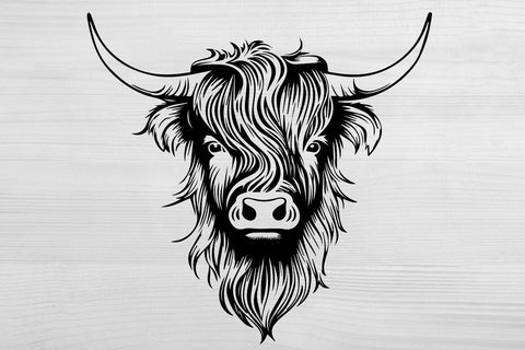 Highland Cow SVG. Farmhouse SVG Design. Farm House Sign. SVG Samaha Design 