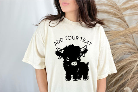 Highland Cow SVG File For Cricut Baby Cow SVG OrangeBrushStudio 