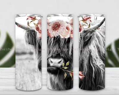 Highland Cow Tumbler Sublimation Design, Highland cow Tumbler Wraps Sublimation ToriDesigns 