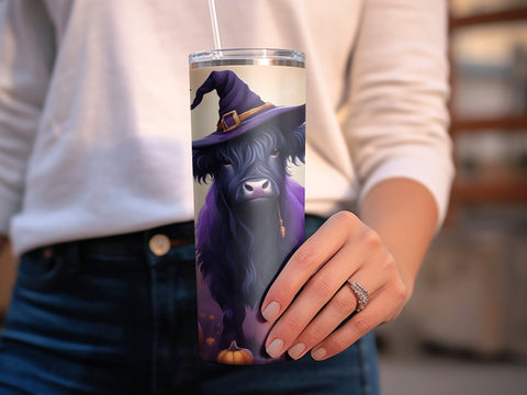 Highland cow tumbler wrap Sublimation Luvleigh Digitals 