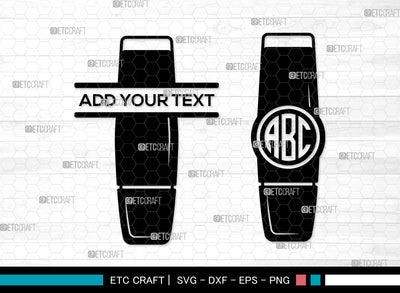 Highlighter Monogram SVG, Split Monogram SVG, Highlighter Pen Svg, Markers Svg, Marker Icon Svg, Marker Pen Svg, Highlighter SVG ETC Craft 