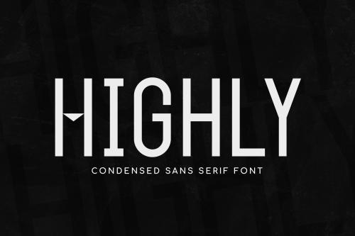 Highly – Condensed Typeface Font Garisman Studio 
