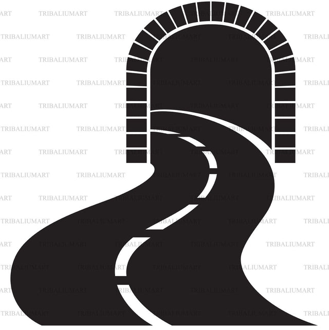 Highway and tunnel SVG TribaliumArtSF 