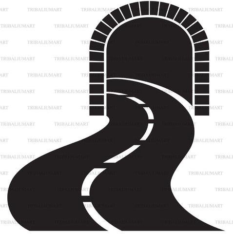 Highway and tunnel SVG TribaliumArtSF 