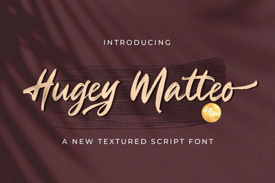 Higuey Matteo - Textured Brush Font Font StringLabs 