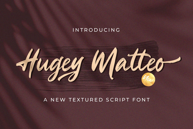 Higuey Matteo - Textured Brush Font Font StringLabs 