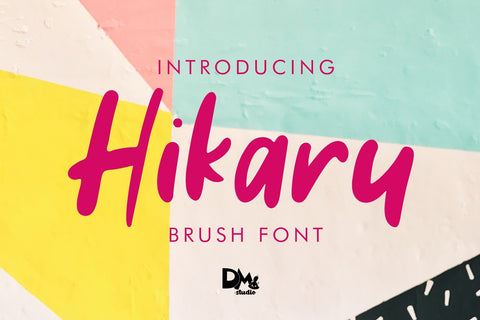Hikaru - Brush Font Font Dm Letter Studio 