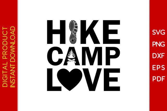 Hike Camp Love Hiking SVG PNG PDF Cut File SVG Creativedesigntee 