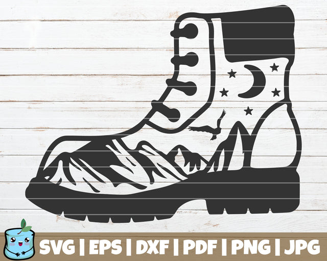 Hiking Boot SVG MintyMarshmallows 