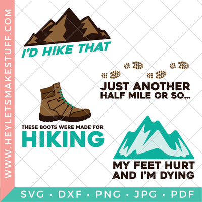 Hiking Bundle SVG Hey Let's Make Stuff 